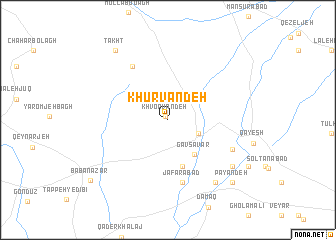 map of Khūrvandeh