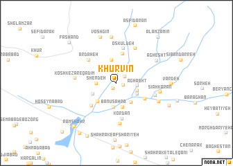 map of Khūrvīn