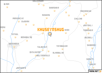 map of Khuseynshug