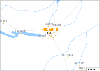 map of Khūshāb