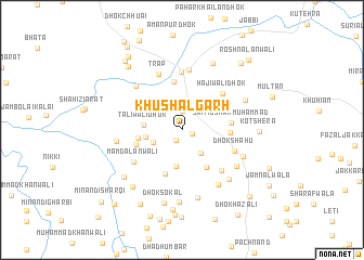 map of Khushālgarh