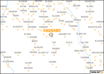 map of Khushān