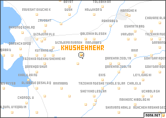 map of Khūsheh Mehr