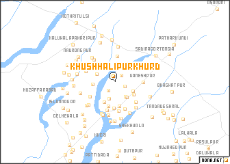 map of Khushhālipur Khurd