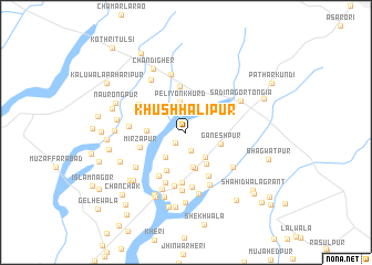 map of Khushhālipur