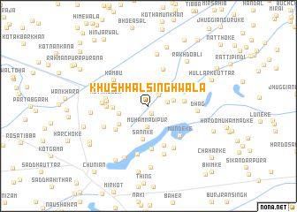 map of Khushhāl Singhwāla