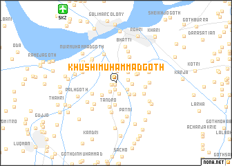 map of Khushi Muhammad Goth