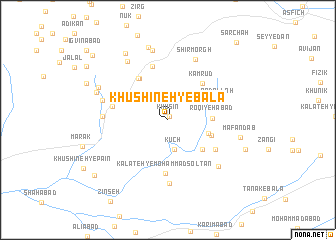 map of Khūshīneh-ye Bālā