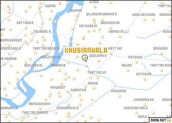 map of Khusiānwāla