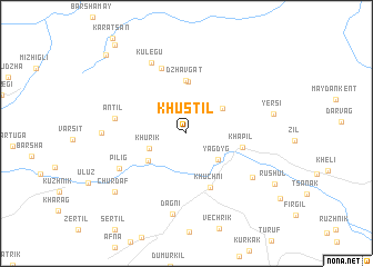 map of Khustil\