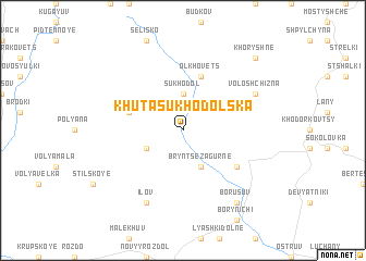 map of Khuta Sukhodolʼska