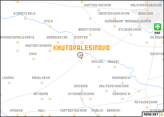 map of Khutor Alesinovo