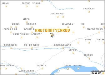 map of Khutora Tychkov