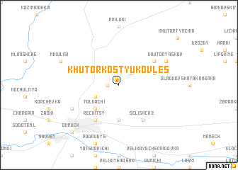 map of Khutor Kostyukov Les