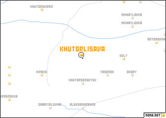map of Khutor Lisava