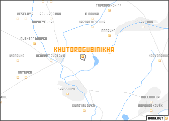 map of Khutoro-Gubinikha