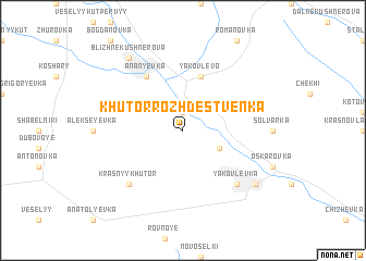 map of Khutor Rozhdestvenka