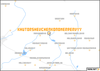 map of Khutor Shevchenko Nomer Pervyy
