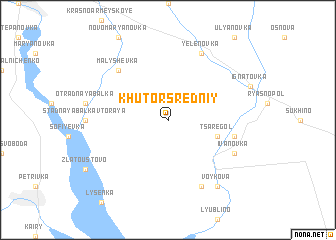 map of Khutor Sredniy