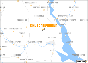 map of Khutor Svoboda
