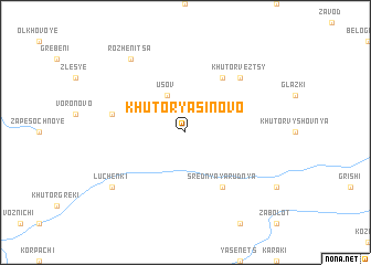 map of Khutor Yasinovo