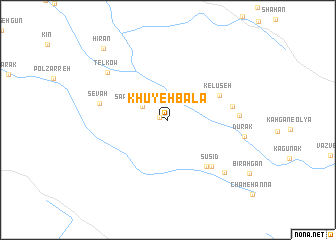 map of Khūyeh Bālā