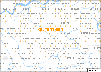 map of Khuyến Thiên