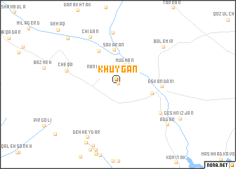 map of Khūygān