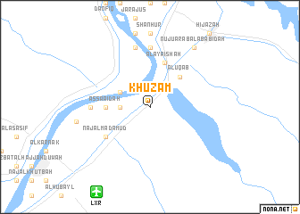 map of Khuzām