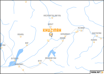 map of Khuzīnah