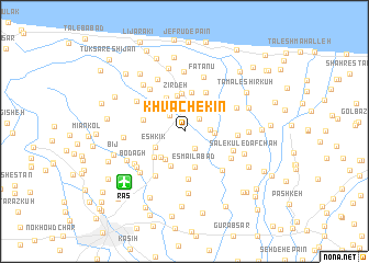 map of Khvāchekīn