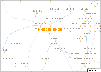 map of Khvāh Makān