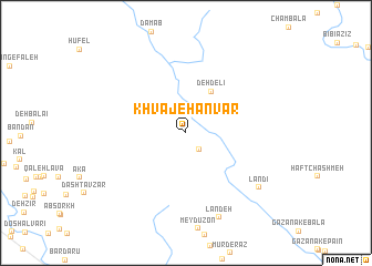 map of Khvājeh Anvar