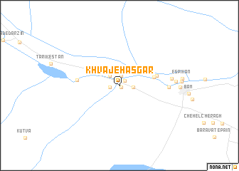 map of Khvājeh ‘Asgar