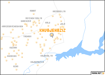 map of Khvājeh ‘Azīz