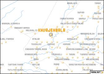 map of Khvājeh Bālā
