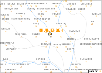 map of Khvājeh Deh