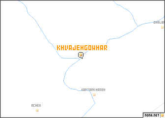 map of Khvājeh Gowhar