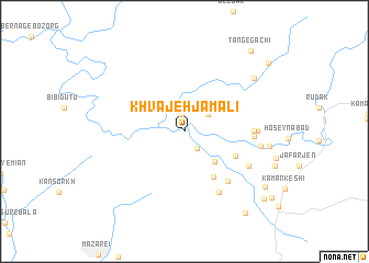 map of Khvājeh Jamālī