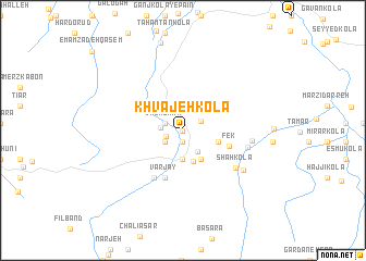 map of Khvājeh Kolā