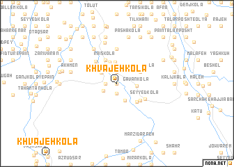 map of Khvājeh Kolā