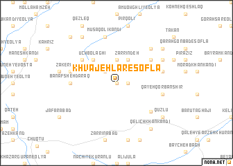 map of Khvājehlar-e Soflá