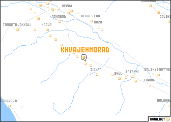 map of Khvājeh Morād