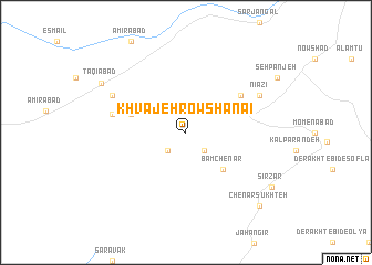 map of Khvājeh Rowshanāʼī