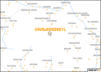 map of Khvājeh Soheyl