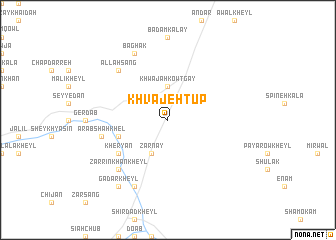 map of Khvājeh Tūp