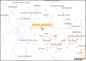 map of Khvājeh Valī