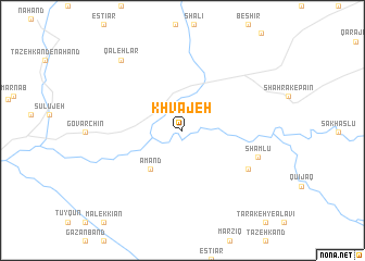 map of Khvājeh