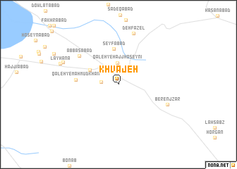 map of Khvājeh