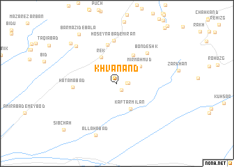 map of Khvānand